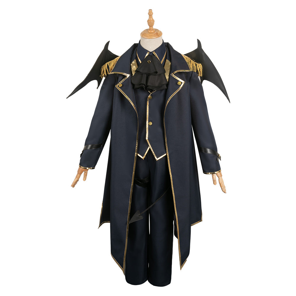 Blue Lock Nagi Seishiro Dark Blue Devil Outfit Party Carnival Halloween Cosplay Costume From Yinocosplay.com