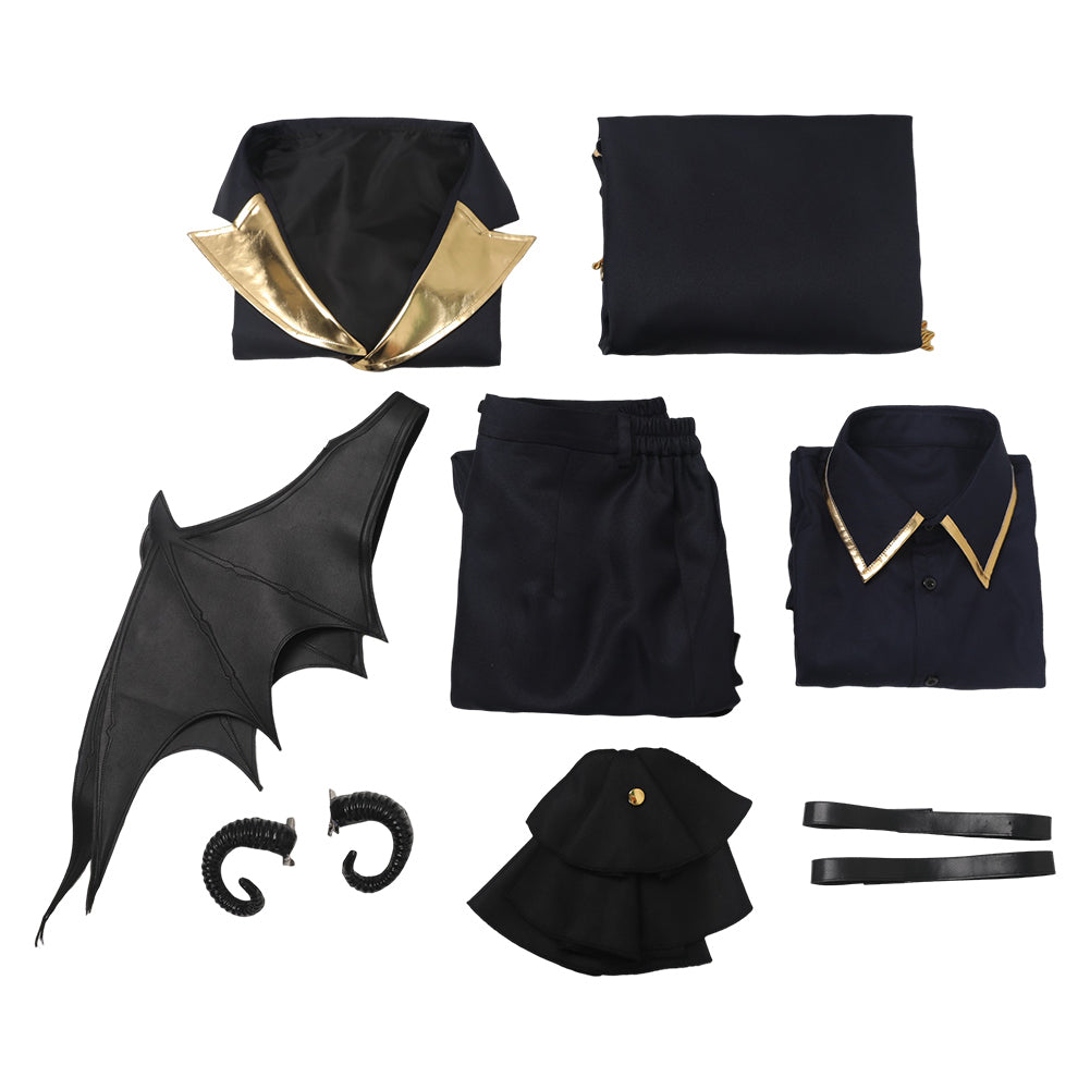 Blue Lock Nagi Seishiro Dark Blue Devil Outfit Party Carnival Halloween Cosplay Costume From Yinocosplay.com
