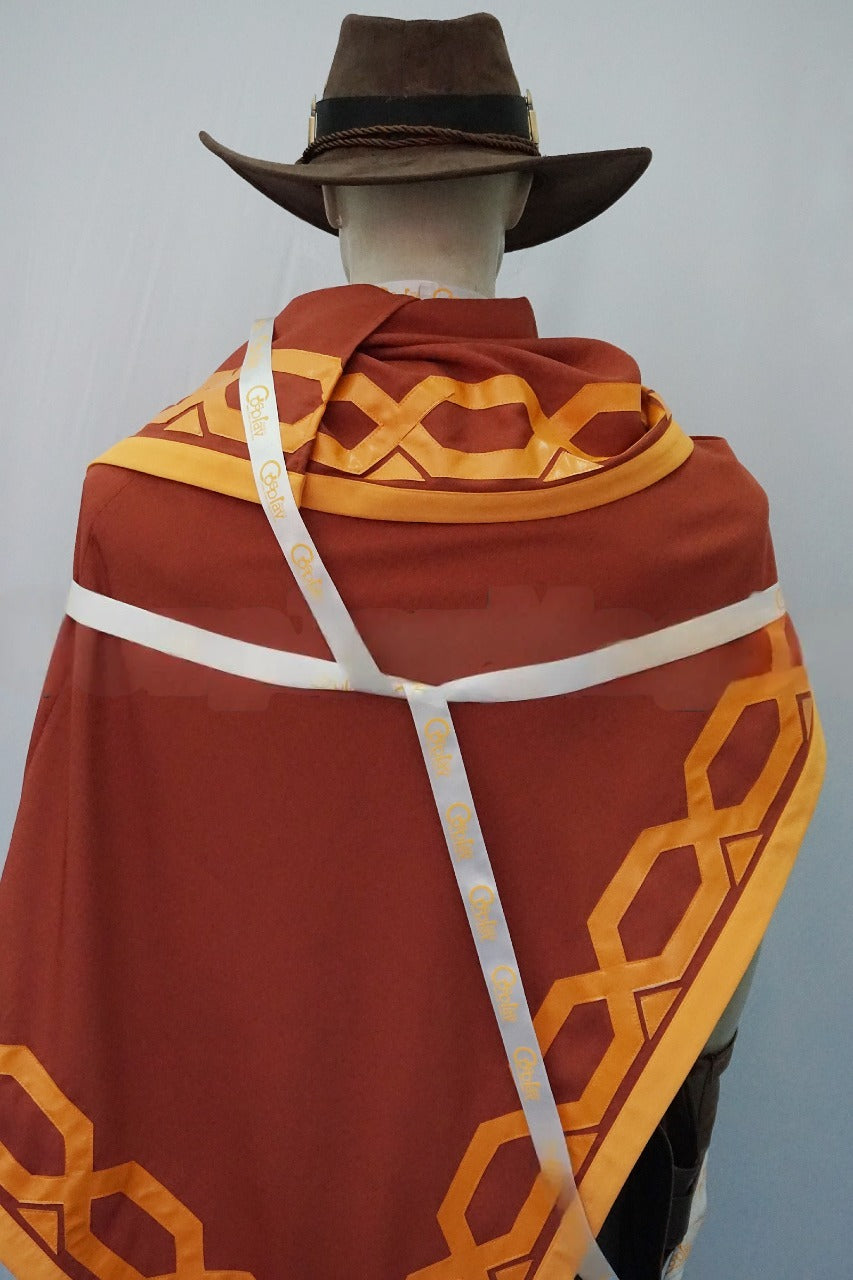McCree Brown Red Cosplay Costume From Yinocosplay.com