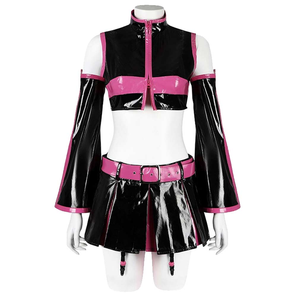 2.5 Dimensional Seduction Mikari Tachibana Women Black Pink Dress Set Cosplay Costume From Yinocosplay.com