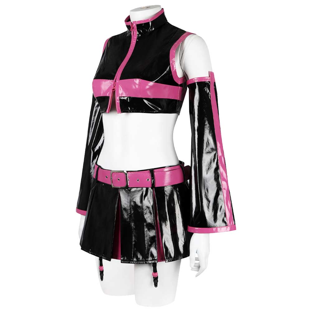 2.5 Dimensional Seduction Mikari Tachibana Women Black Pink Dress Set Cosplay Costume From Yinocosplay.com