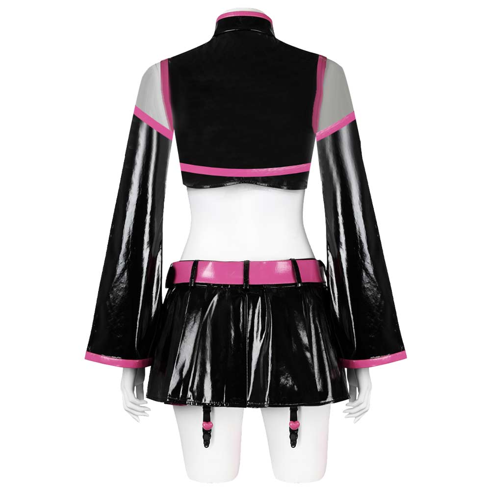 2.5 Dimensional Seduction Mikari Tachibana Women Black Pink Dress Set Cosplay Costume From Yinocosplay.com