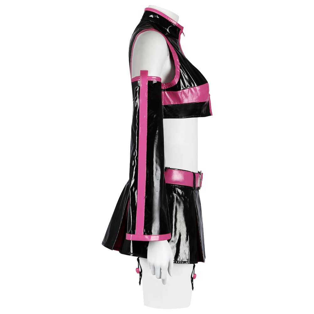 2.5 Dimensional Seduction Mikari Tachibana Women Black Pink Dress Set Cosplay Costume From Yinocosplay.com