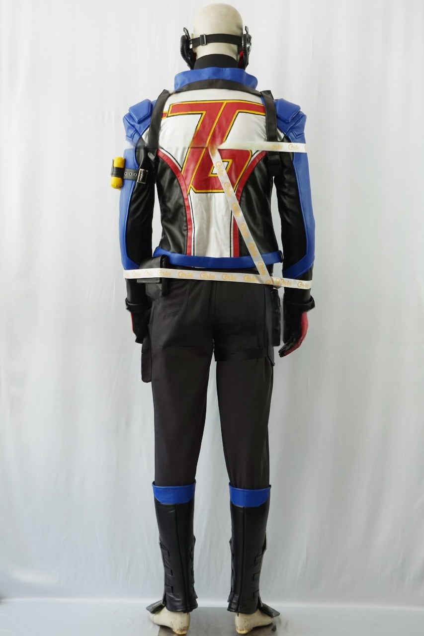 Soldier 76 Black Blue Cosplay Costume From Yinocosplay.com
