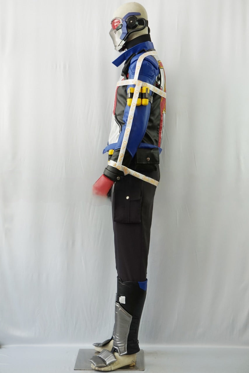 Soldier 76 Black Blue Cosplay Costume From Yinocosplay.com