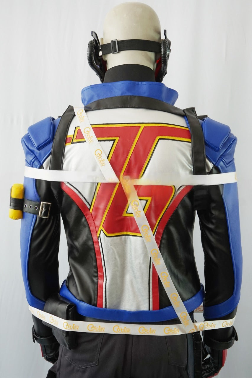 Soldier 76 Black Blue Cosplay Costume From Yinocosplay.com