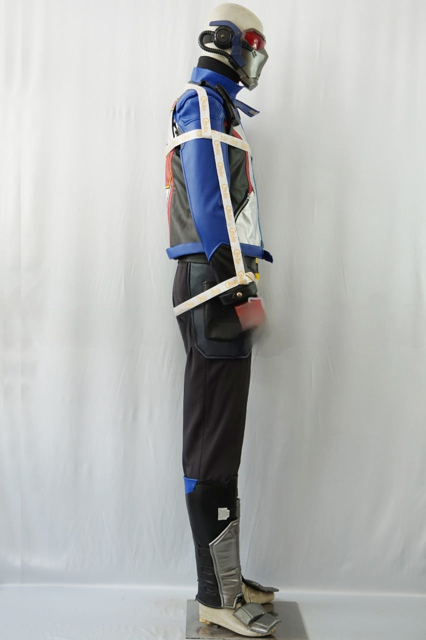 Soldier 76 Black Blue Cosplay Costume From Yinocosplay.com
