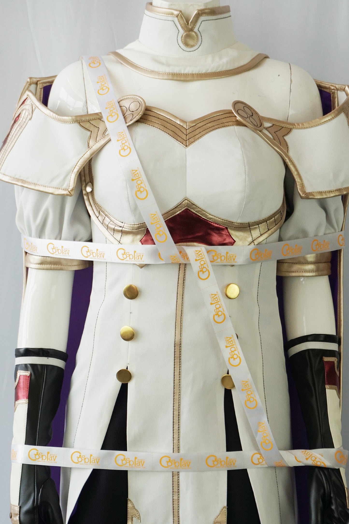 Celica White and Purple Warrior Cosplay Costume From Yinocosplay.com