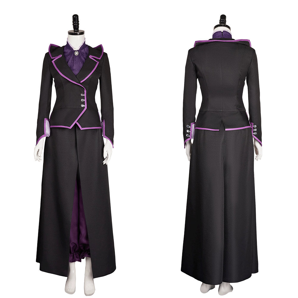Agatha Women Black Purple Witch Outfit Cosplay Costume From Yinocosplay.com