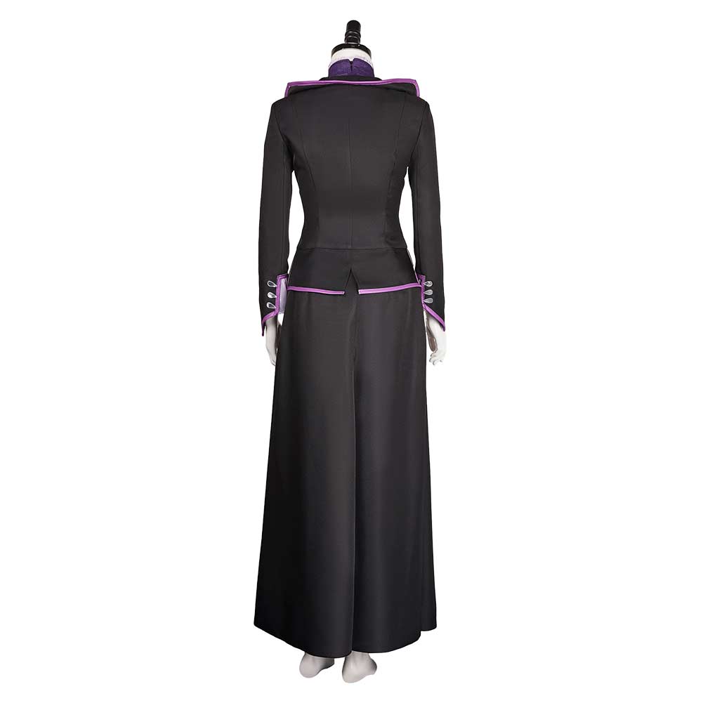 Agatha Women Black Purple Witch Outfit Cosplay Costume From Yinocosplay.com