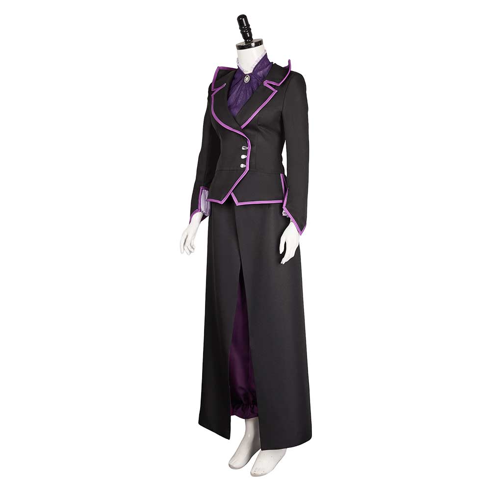 Agatha Women Black Purple Witch Outfit Cosplay Costume From Yinocosplay.com