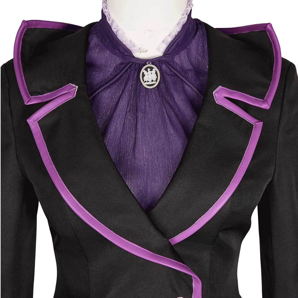 Agatha Women Black Purple Witch Outfit Cosplay Costume From Yinocosplay.com