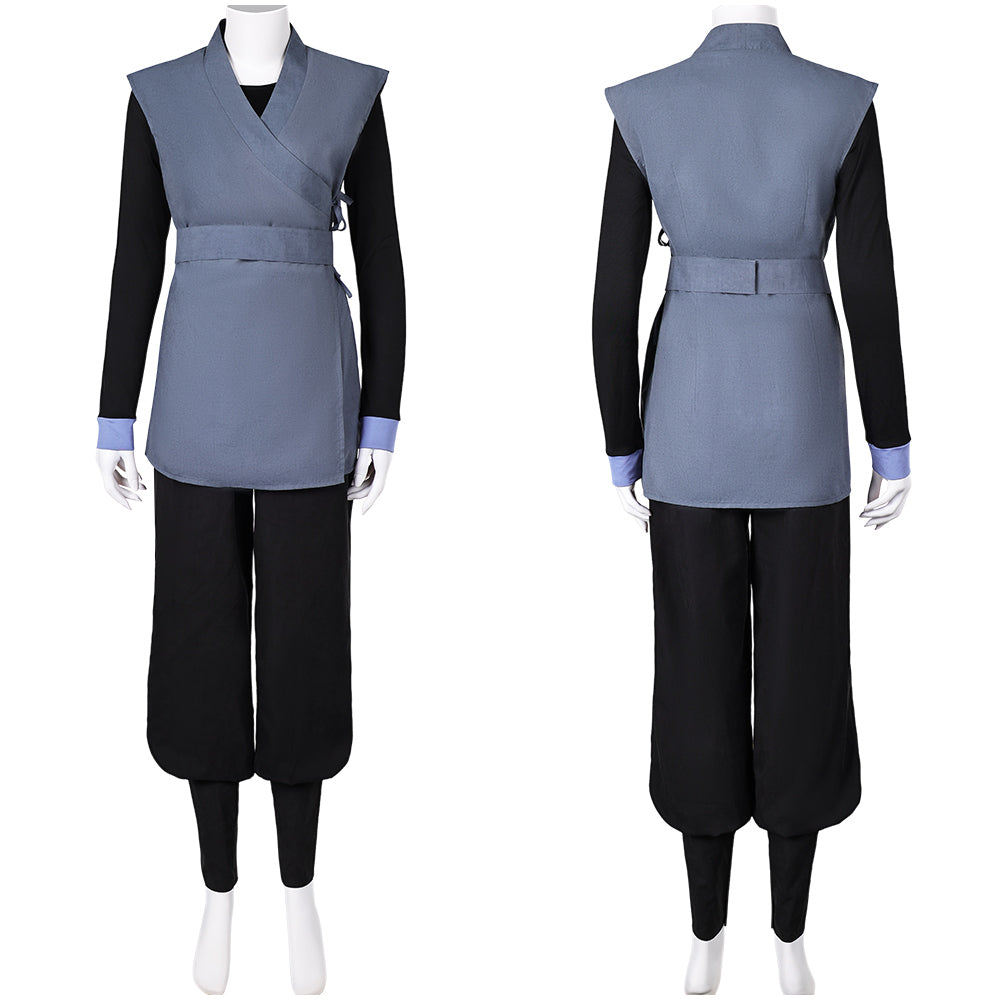 Barriss Offee Women Grey Top Pants Full Set Party Carnival Halloween Cosplay Costume From Yinocosplay.com