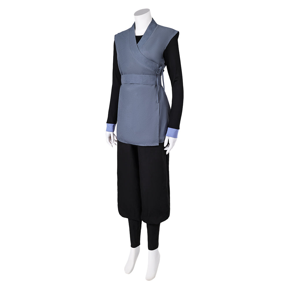 Barriss Offee Women Grey Top Pants Full Set Party Carnival Halloween Cosplay Costume From Yinocosplay.com