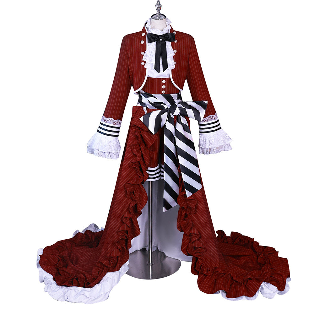 Ciel Phantomhive Red Outfit Cosplay Costume From Yinocosplay.com