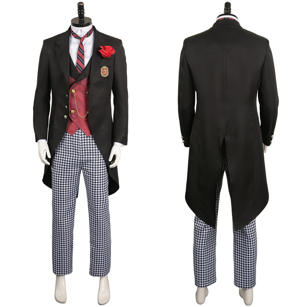 Black Butler Season 4: Public School Arc Edgar Redmond Black Outfit Party Carnival Halloween Cosplay Costume From Yinocosplay.com