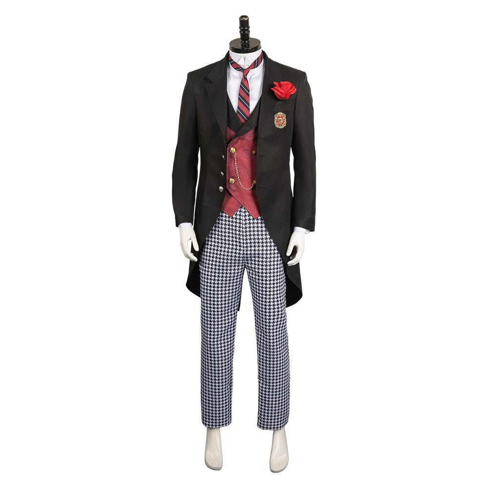 Black Butler Season 4: Public School Arc Edgar Redmond Black Outfit Party Carnival Halloween Cosplay Costume From Yinocosplay.com