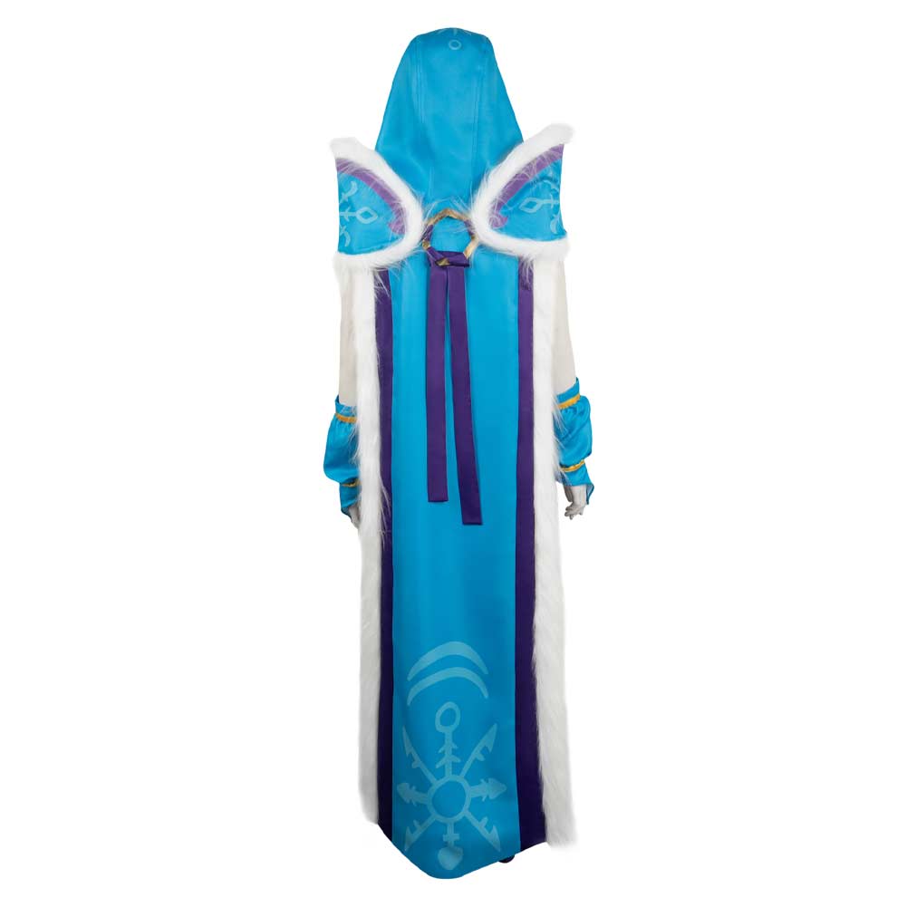 Crystal Maiden Women Blue Outfit Cosplay Costume From Yinocosplay.com
