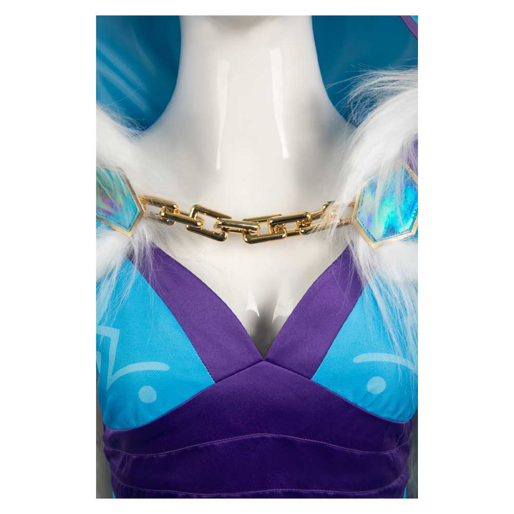 Crystal Maiden Women Blue Outfit Cosplay Costume From Yinocosplay.com