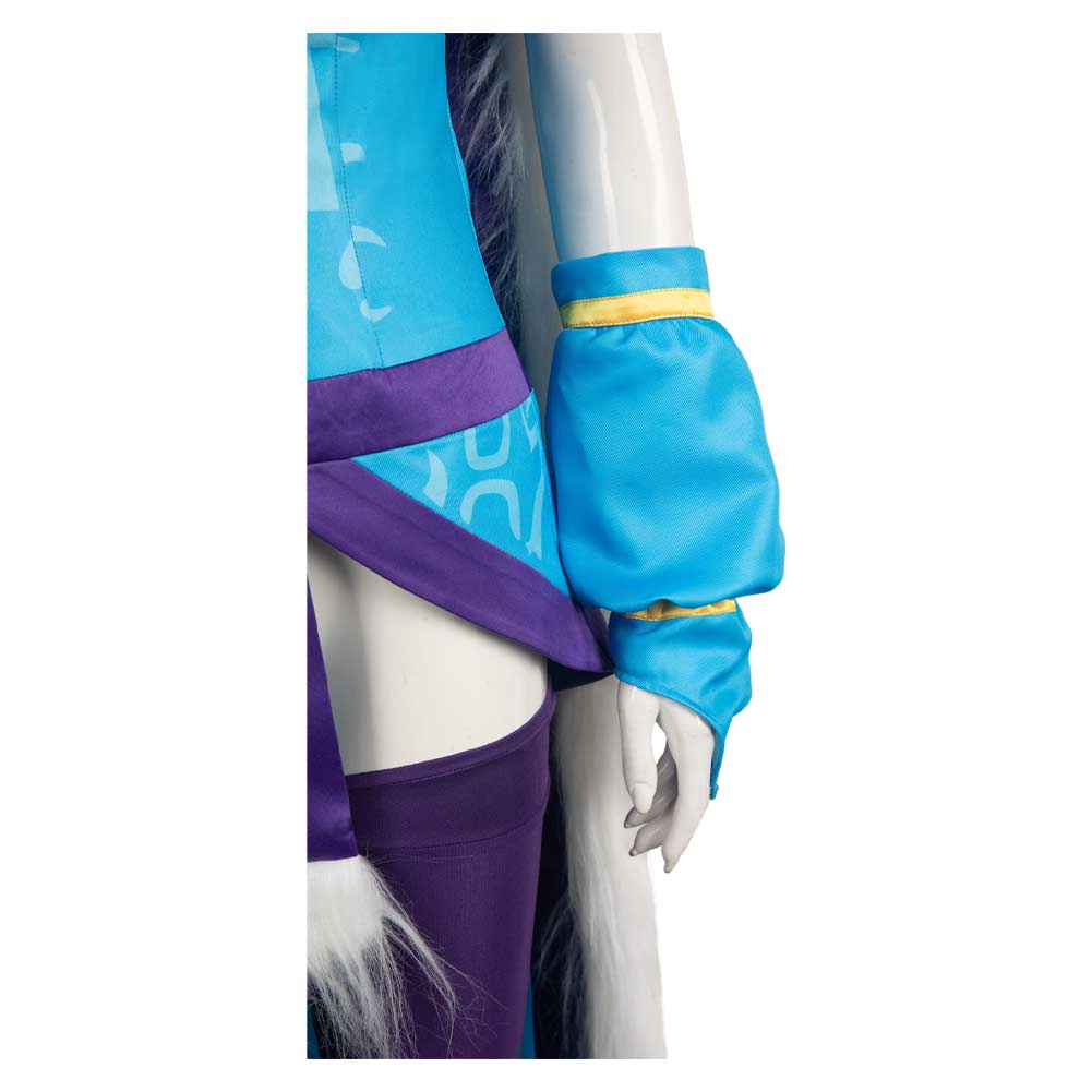 Crystal Maiden Women Blue Outfit Cosplay Costume From Yinocosplay.com