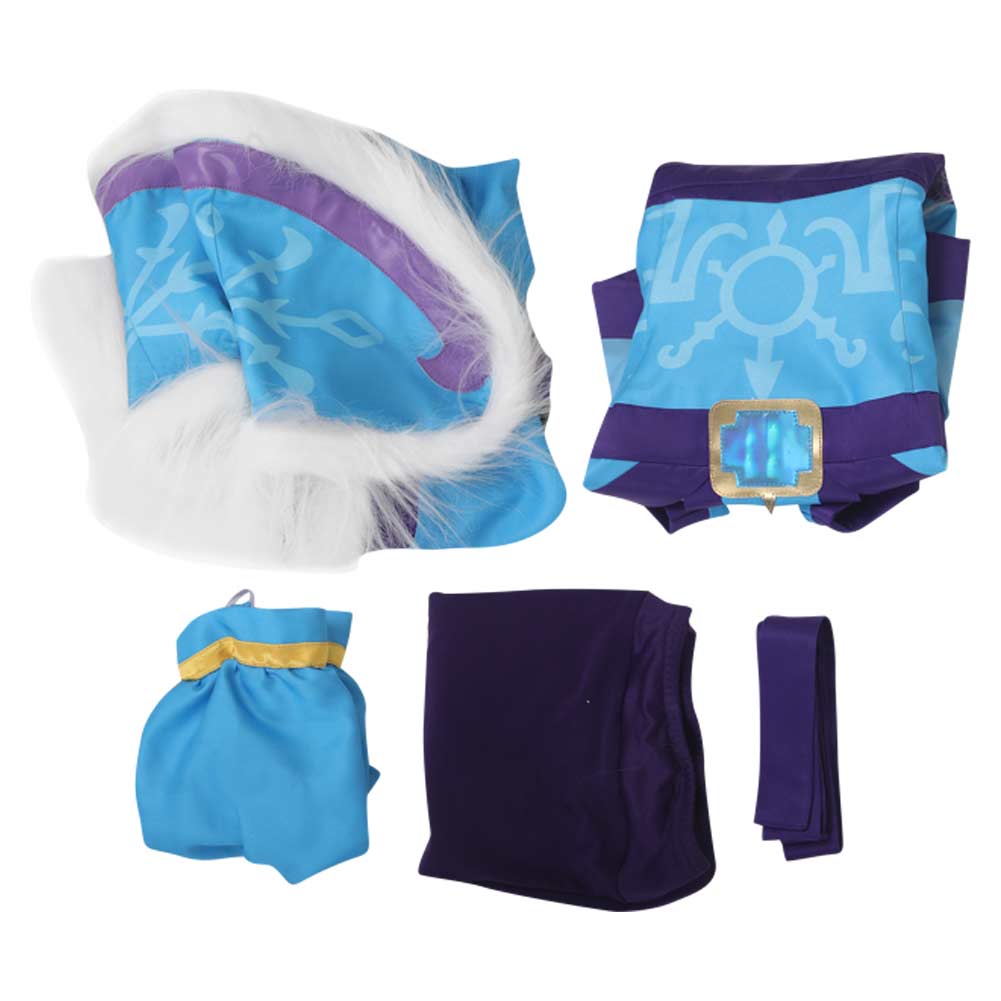 Crystal Maiden Women Blue Outfit Cosplay Costume From Yinocosplay.com