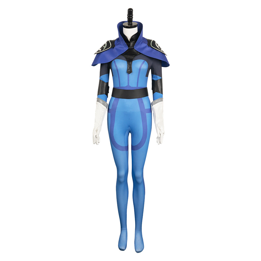 Luna Women Blue Jumpsuit Cosplay Costume From Yinocosplay.com