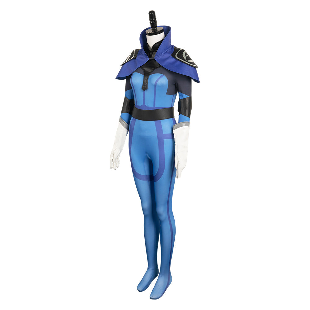 Luna Women Blue Jumpsuit Cosplay Costume From Yinocosplay.com