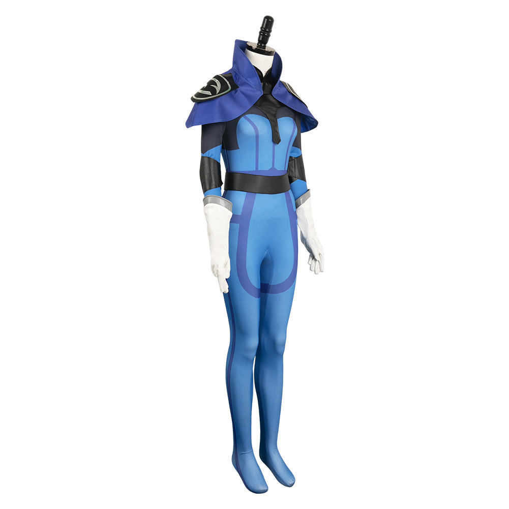 Luna Women Blue Jumpsuit Cosplay Costume From Yinocosplay.com