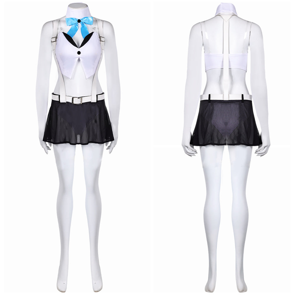 Final Fantasy VII Tifa Lockhart Women White Sexy Swimsuit Cosplay Costume Original Design From Yinocosplay.com