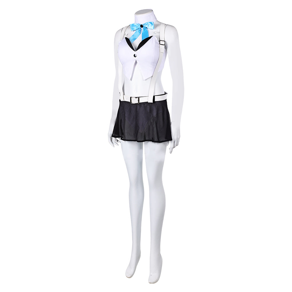 Final Fantasy VII Tifa Lockhart Women White Sexy Swimsuit Cosplay Costume Original Design From Yinocosplay.com