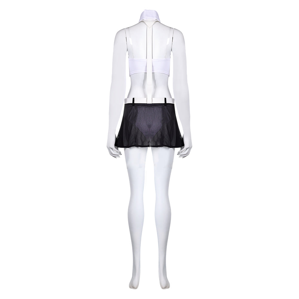 Final Fantasy VII Tifa Lockhart Women White Sexy Swimsuit Cosplay Costume Original Design From Yinocosplay.com