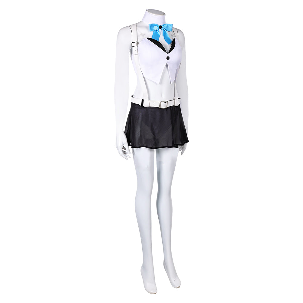 Final Fantasy VII Tifa Lockhart Women White Sexy Swimsuit Cosplay Costume Original Design From Yinocosplay.com