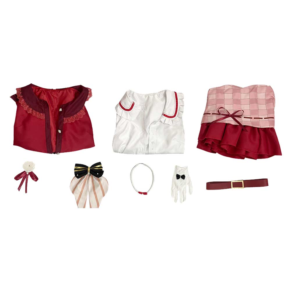 Genshin Impact Sangonomiya Kokomi Women Red Dress Party Carnival Halloween Cosplay Costume From Yinocosplay.com