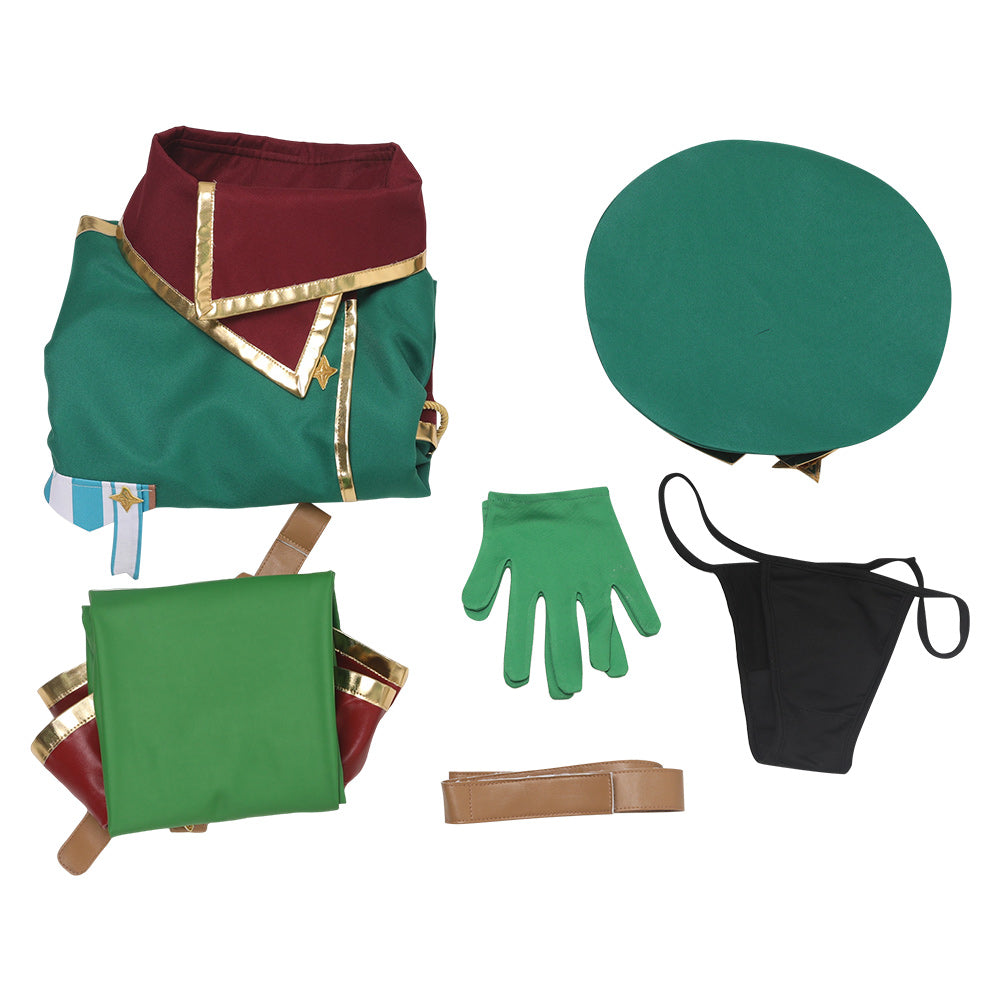 Araga Kiwi Women Green Outfit Cosplay Costume From Yinocosplay.com