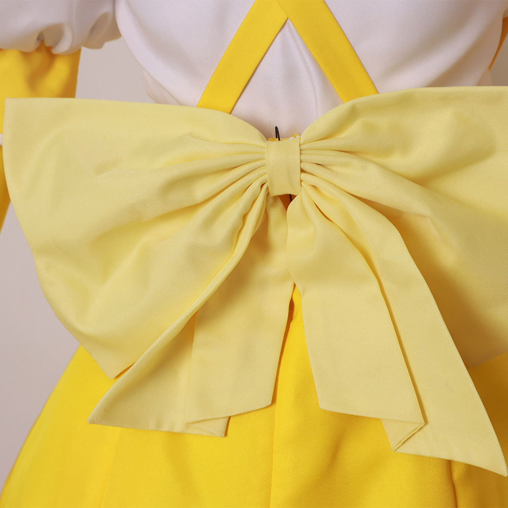Gushing over Magical Girls Tenkawa Kaoruko Women Yellow Dress Party Carnival Halloween Cosplay Costume From Yinocosplay.com