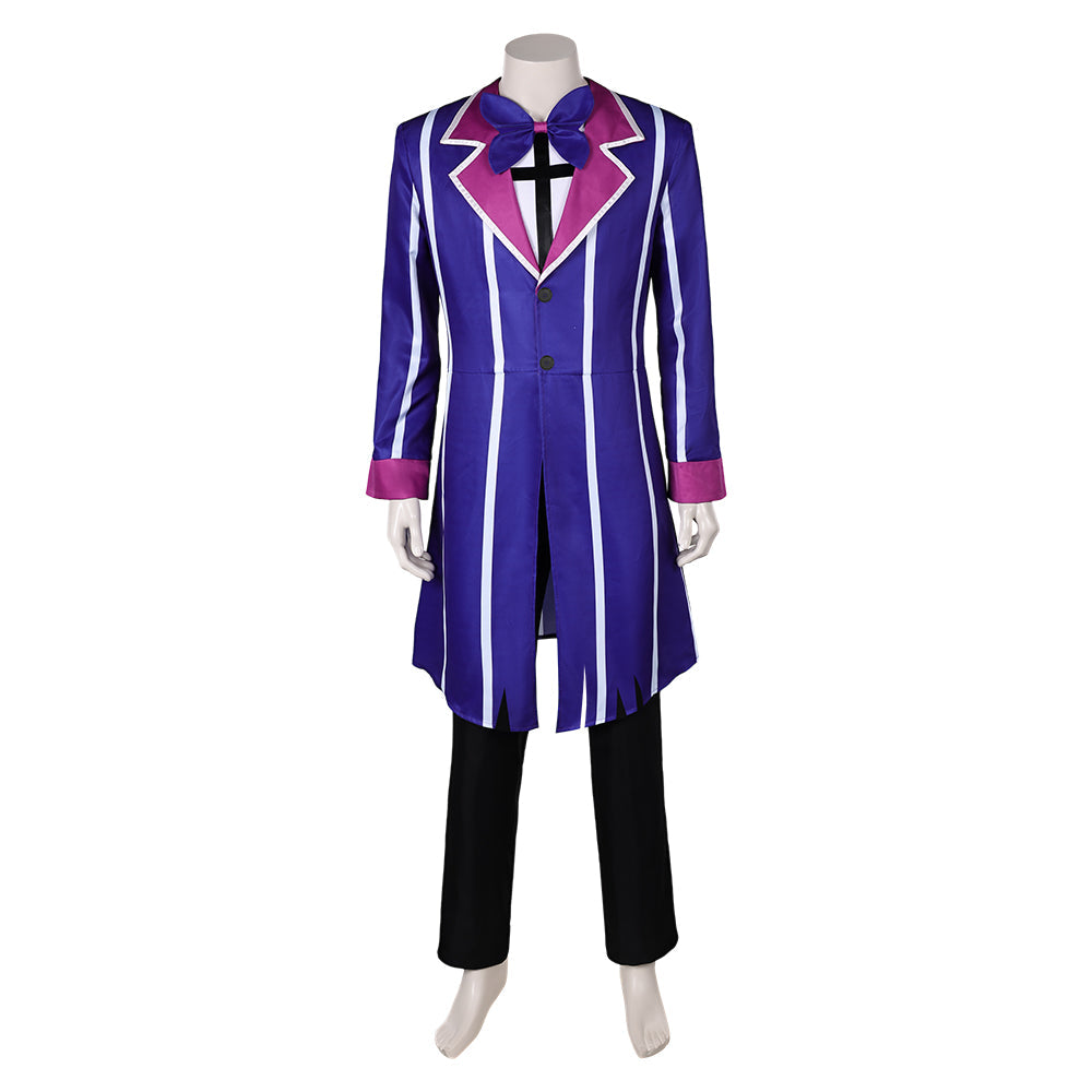 Hazbin Hotel Alastor Blue Outfit Party Carnival Halloween Cosplay Costume From Yinocosplay.com