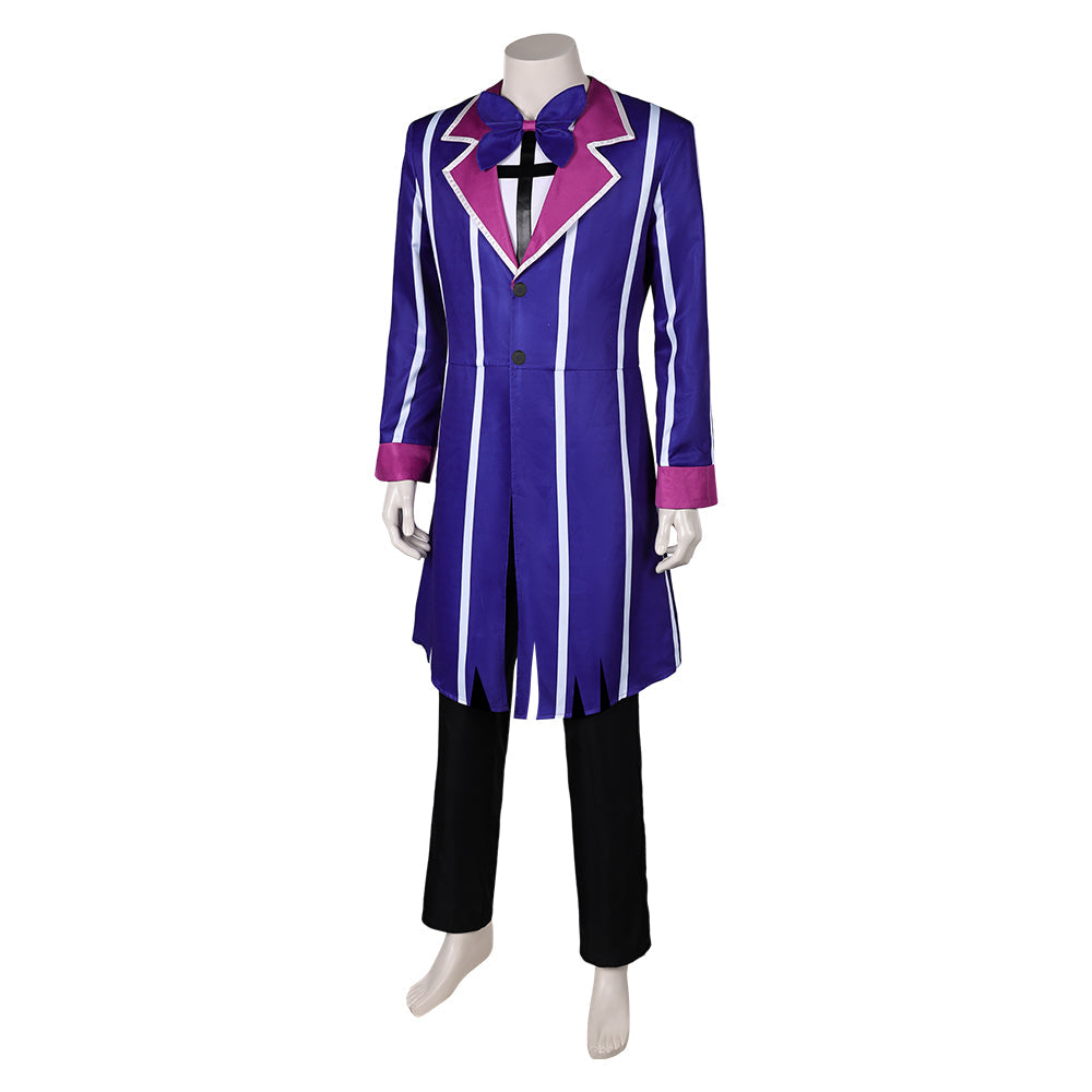 Hazbin Hotel Alastor Blue Outfit Party Carnival Halloween Cosplay Costume From Yinocosplay.com