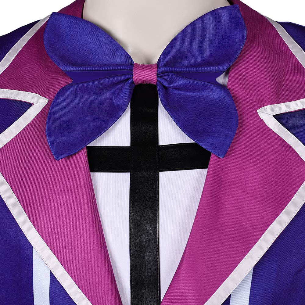 Hazbin Hotel Alastor Blue Outfit Party Carnival Halloween Cosplay Costume From Yinocosplay.com