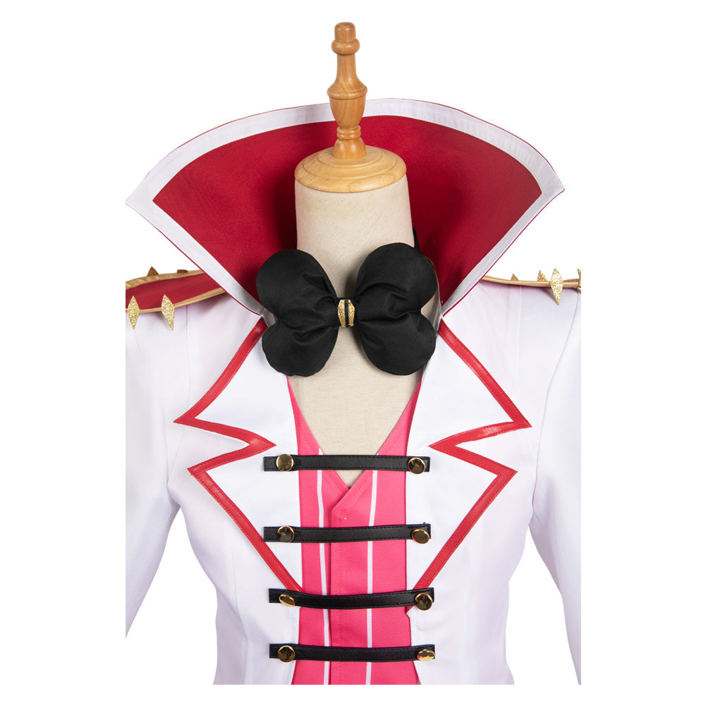 Hazbin Hotel Lucifer Morningstar White Combat Suit Party Carnival Halloween Cosplay Costume From Yinocosplay.com