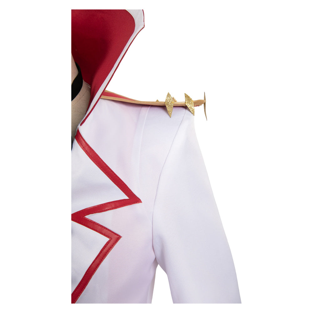 Hazbin Hotel Lucifer Morningstar White Combat Suit Party Carnival Halloween Cosplay Costume From Yinocosplay.com