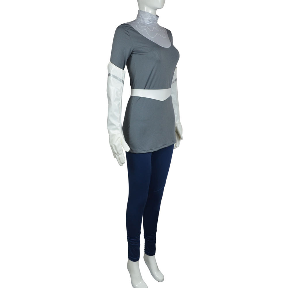Hazbin Hotel Lute Women Grey Outfit Party Carnival Halloween Cosplay Costume From Yinocosplay.com