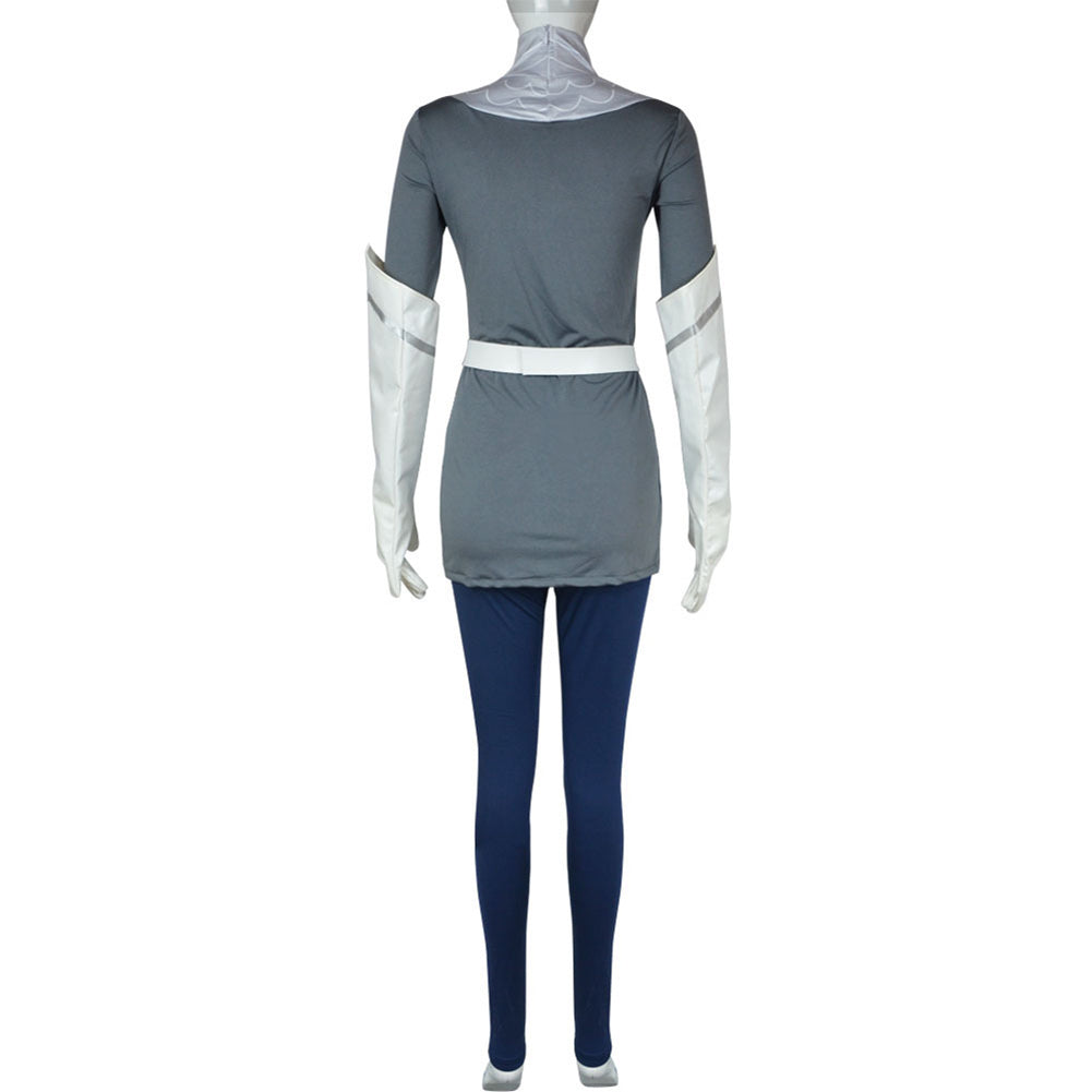 Hazbin Hotel Lute Women Grey Outfit Party Carnival Halloween Cosplay Costume From Yinocosplay.com