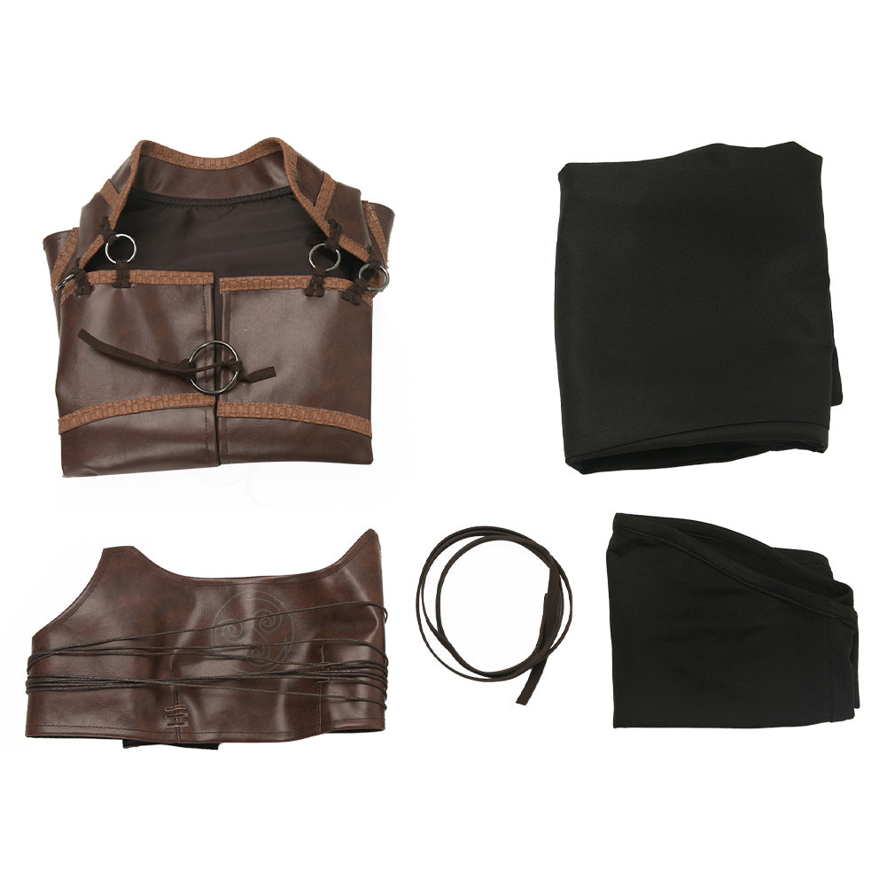 Hellblade: Senua's Sacrifice Senua Women Brown Outfit Party Carnival Halloween Cosplay Costume From Yinocosplay.com