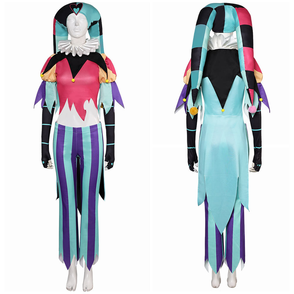 Helluva Boss Hazbin Hotel Fizzarolli Women Clown Suit Party Carnival Halloween Cosplay Costume From Yinocosplay.com
