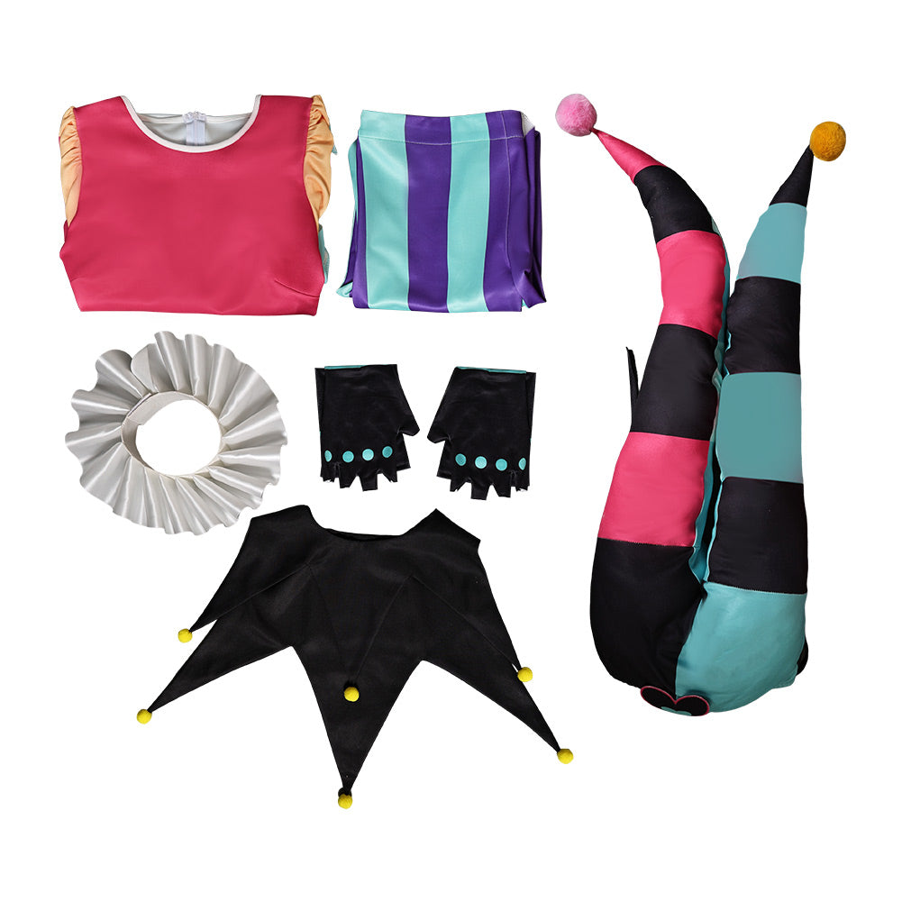 Helluva Boss Hazbin Hotel Fizzarolli Women Clown Suit Party Carnival Halloween Cosplay Costume From Yinocosplay.com