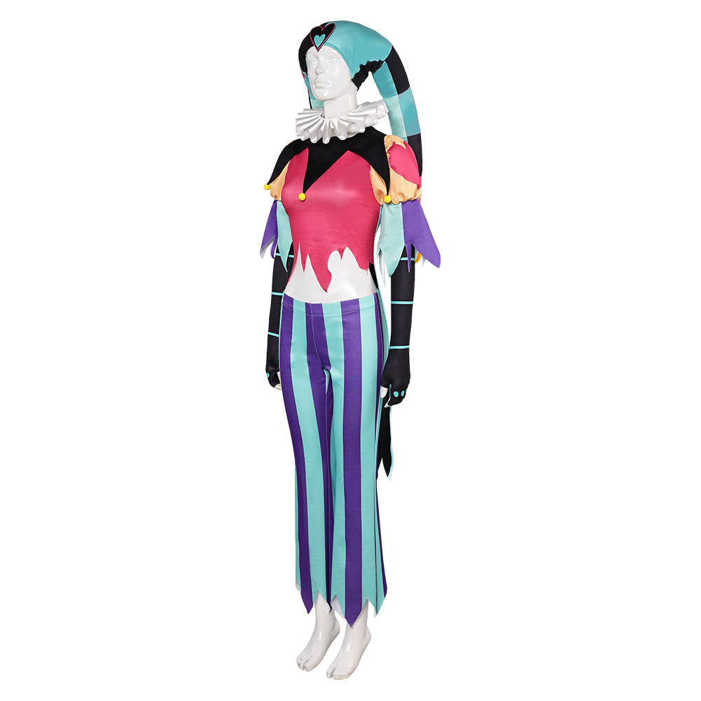 Helluva Boss Hazbin Hotel Fizzarolli Women Clown Suit Party Carnival Halloween Cosplay Costume From Yinocosplay.com
