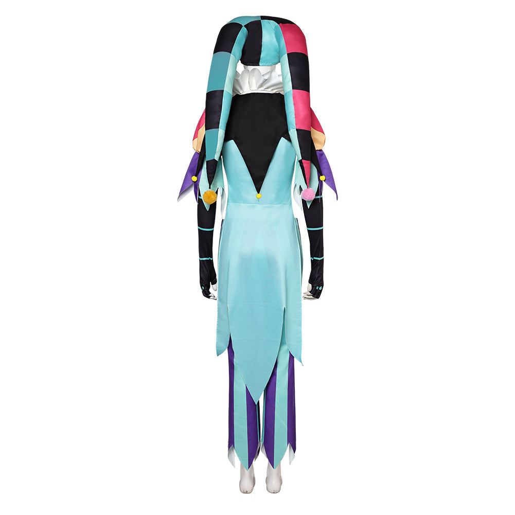 Helluva Boss Hazbin Hotel Fizzarolli Women Clown Suit Party Carnival Halloween Cosplay Costume From Yinocosplay.com