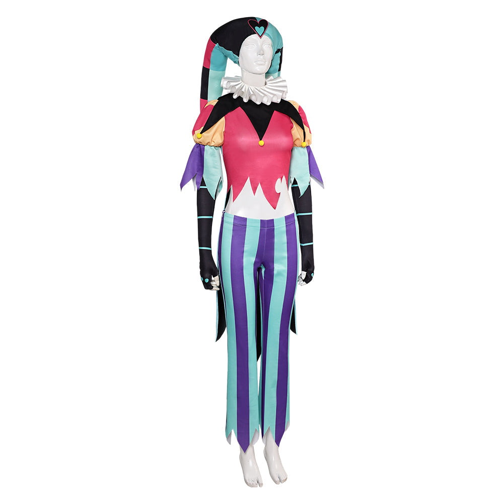 Helluva Boss Hazbin Hotel Fizzarolli Women Clown Suit Party Carnival Halloween Cosplay Costume From Yinocosplay.com