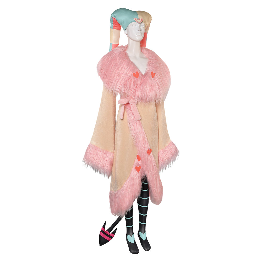 Helluva Boss Hazbin Hotel Fizzarolli Women Pink Robe Set Party Carnival Halloween Cosplay Costume From Yinocosplay.com