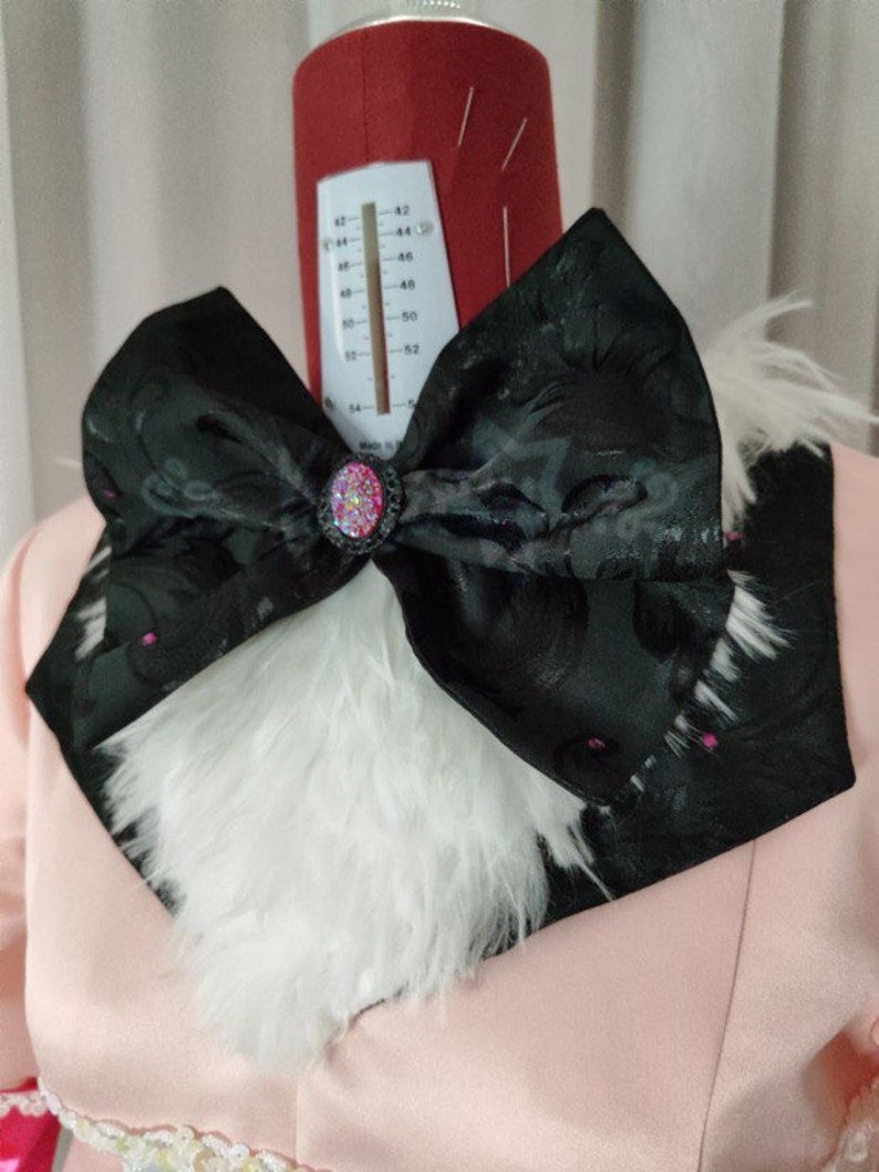 Angel Dust Pink White Dress Cosplay Outfit From Yinocosplay.com